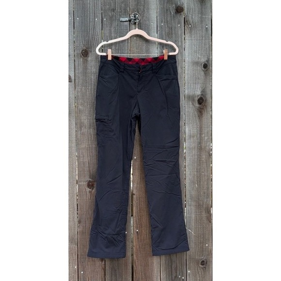 Eddie Bauer Women's Black Fleece Lined Pants Size 6 Outdoor Casual - Picture 1 of 6